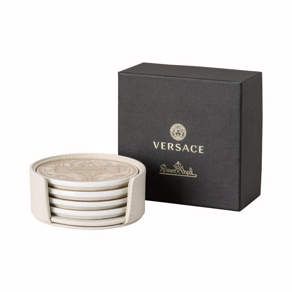 Beige Porcel.coaster 4 pcs