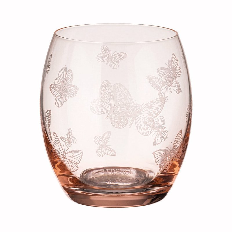 Pink Gb 2 whisky tumblers