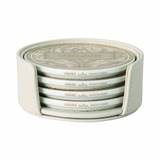 Beige Porcel.coaster 4 pcs