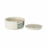 Beige Porcel.coaster 4 pcs