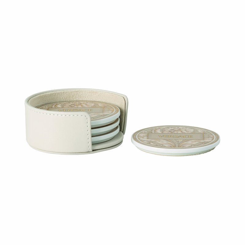 Beige Porcel.coaster 4 pcs