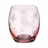 Pink Gb 2 whisky tumblers