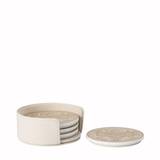 Beige Porcel.coaster 4 pcs