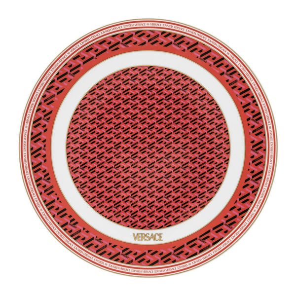 Red Service Plate 33 cm